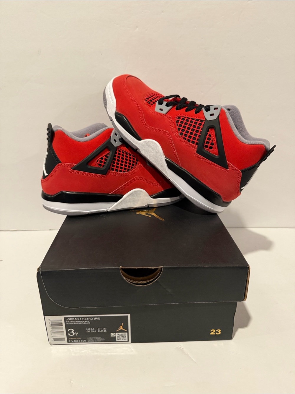 Air Jordan Retro 4 'Toro Bravo' (2026) (PS) Sz: 3 (HV4381-600)
